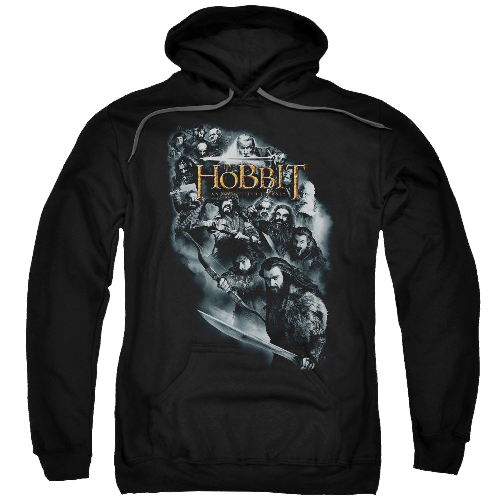 Hobbit Movie Trilogy, The Cast Of Characters - Pullover Hoodie Pullover Hoodie The Hobbit
