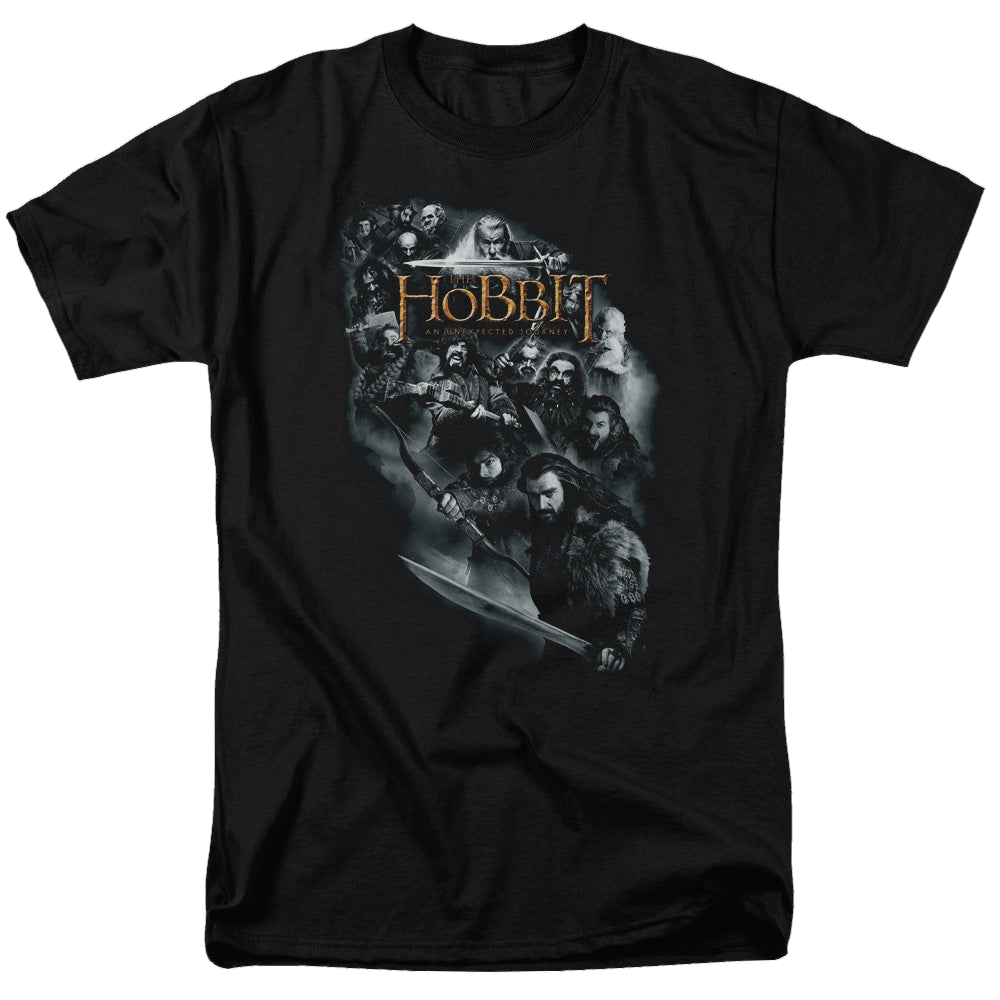 Hobbit Movie Trilogy, The Cast Of Characters - Men's Regular Fit T-Shirt Men's Regular Fit T-Shirt The Hobbit