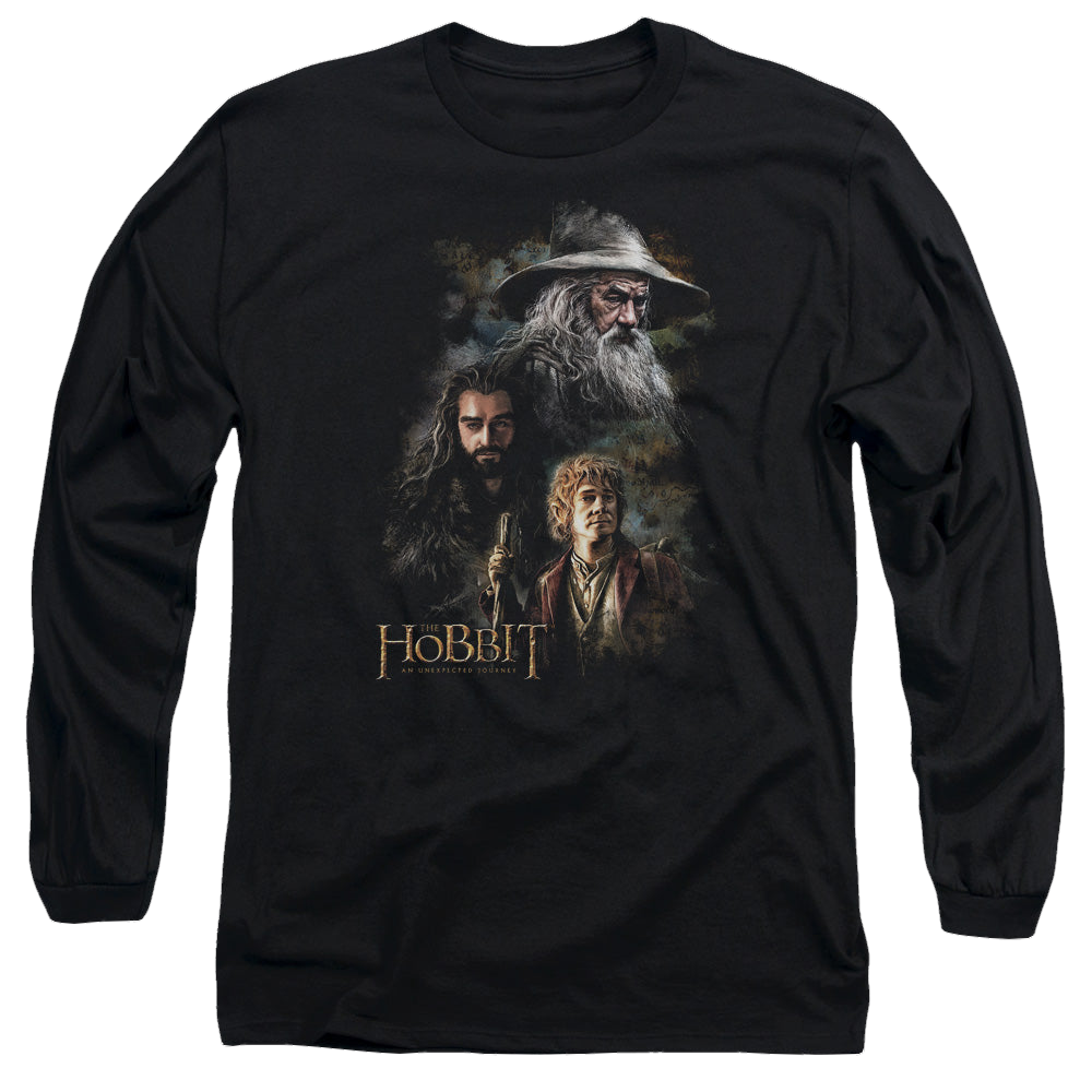Hobbit Movie Trilogy, The Painting - Men's Long Sleeve T-Shirt Men's Long Sleeve T-Shirt The Hobbit