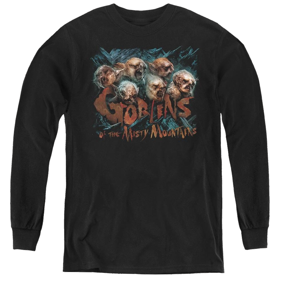 Hobbit Movie Trilogy, The Misty Goblins - Youth Long Sleeve T-Shirt Youth Long Sleeve T-Shirt The Hobbit