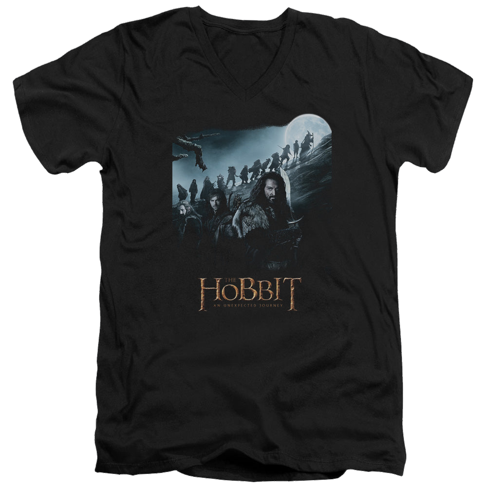 Hobbit Movie Trilogy, The A Journey - Men's V-Neck T-Shirt Men's V-Neck T-Shirt The Hobbit