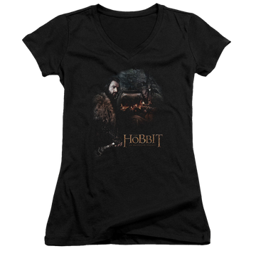 Hobbit Movie Trilogy, The Cauldron - Juniors V-Neck T-Shirt Juniors V-Neck T-Shirt The Hobbit