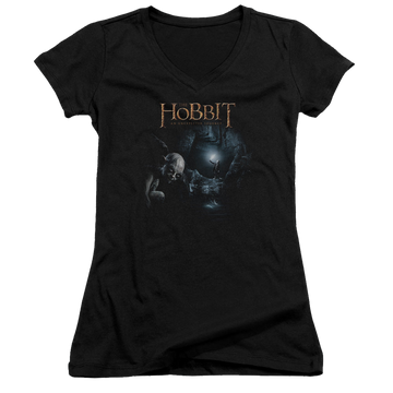 Hobbit Movie Trilogy, The Light - Juniors V-Neck T-Shirt Juniors V-Neck T-Shirt The Hobbit