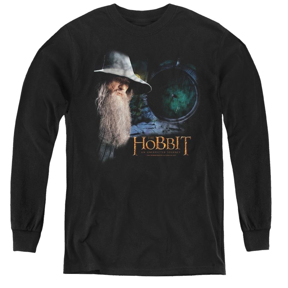 Hobbit Movie Trilogy, The The Door - Youth Long Sleeve T-Shirt Youth Long Sleeve T-Shirt The Hobbit