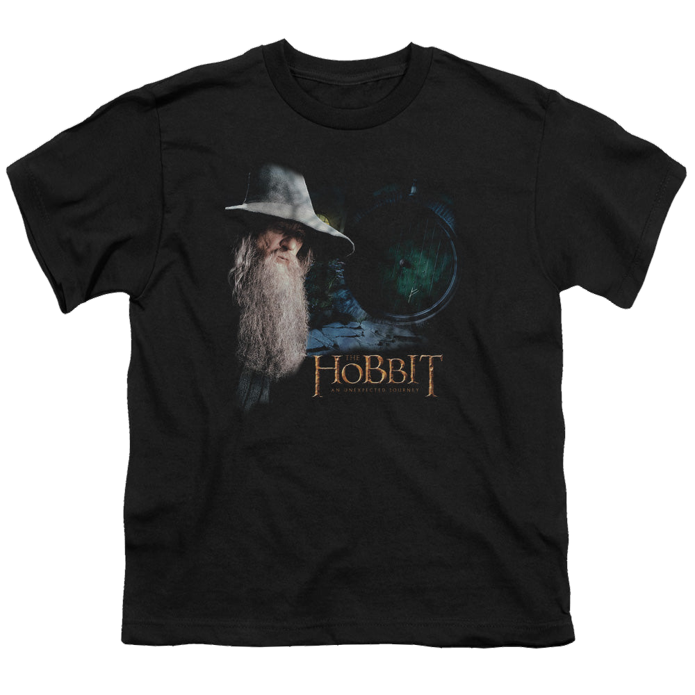 Hobbit Movie Trilogy, The The Door - Youth T-Shirt Youth T-Shirt (Ages 8-12) The Hobbit
