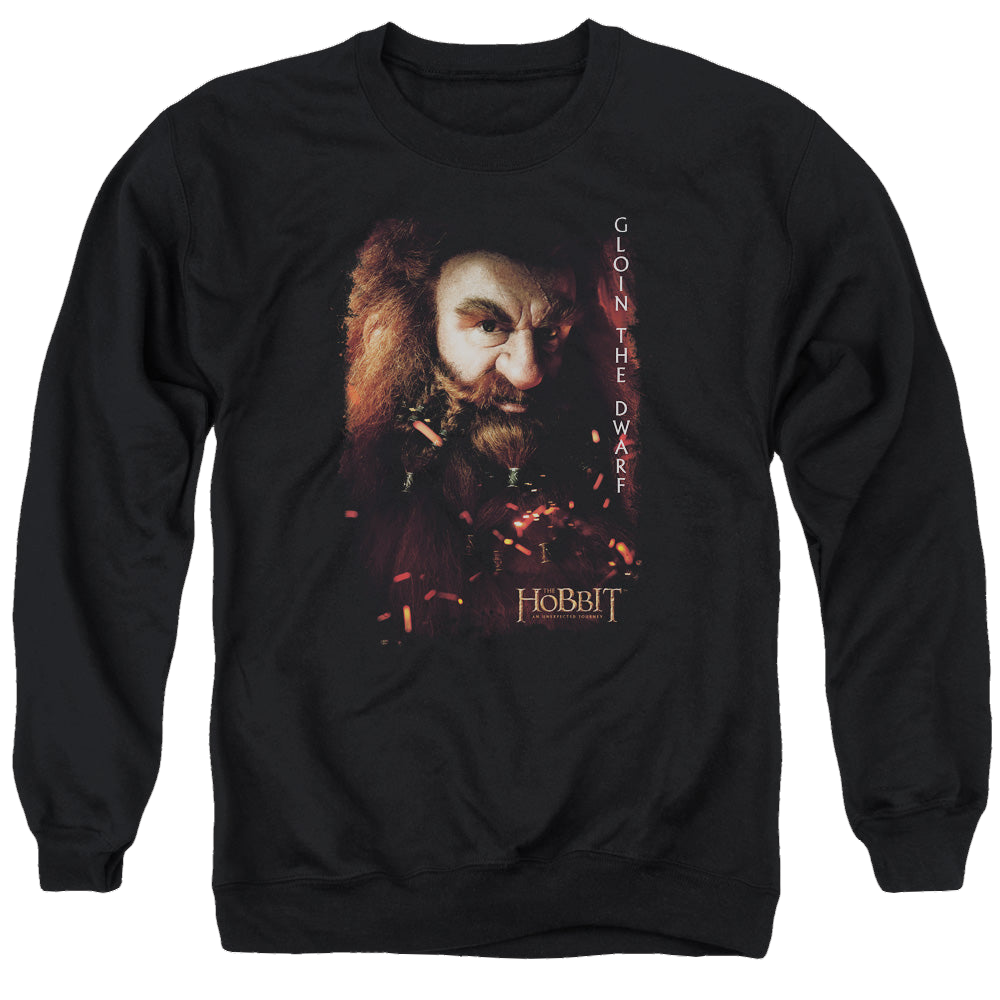Hobbit Movie Trilogy, The Gloin Poster - Men's Crewneck Sweatshirt Men's Crewneck Sweatshirt The Hobbit