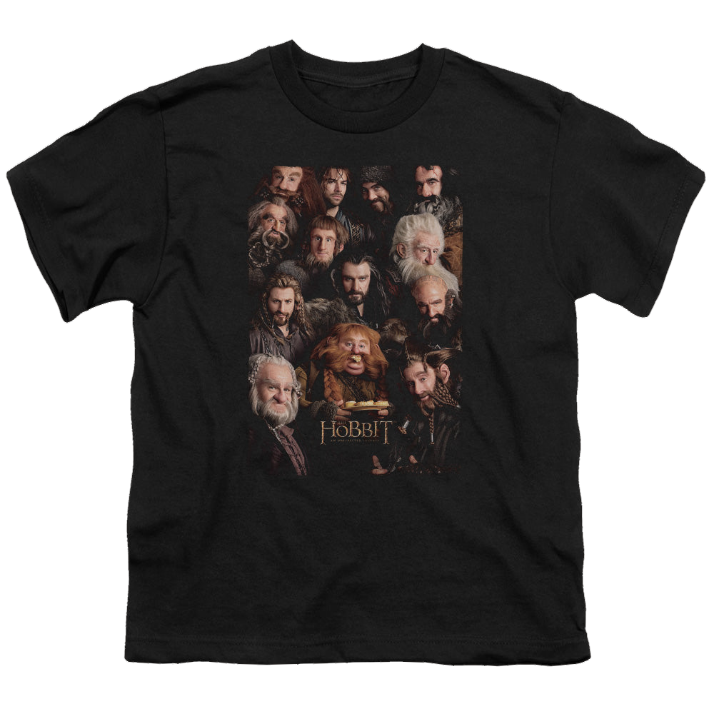 Hobbit Movie Trilogy, The Dwarves Poster - Youth T-Shirt Youth T-Shirt (Ages 8-12) The Hobbit