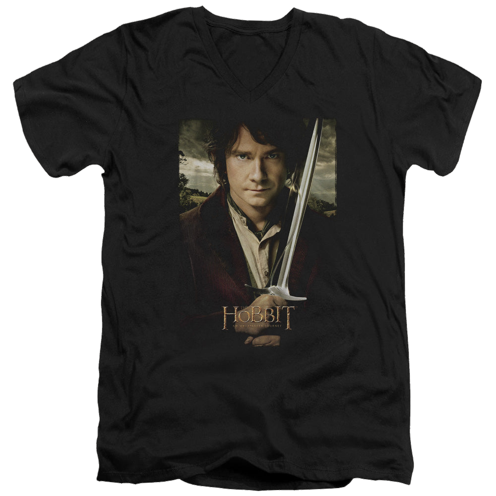 Hobbit Movie Trilogy, The Baggins Poster - Men's V-Neck T-Shirt Men's V-Neck T-Shirt The Hobbit