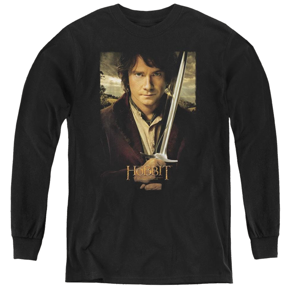 Hobbit Movie Trilogy, The Baggins Poster - Youth Long Sleeve T-Shirt Youth Long Sleeve T-Shirt The Hobbit