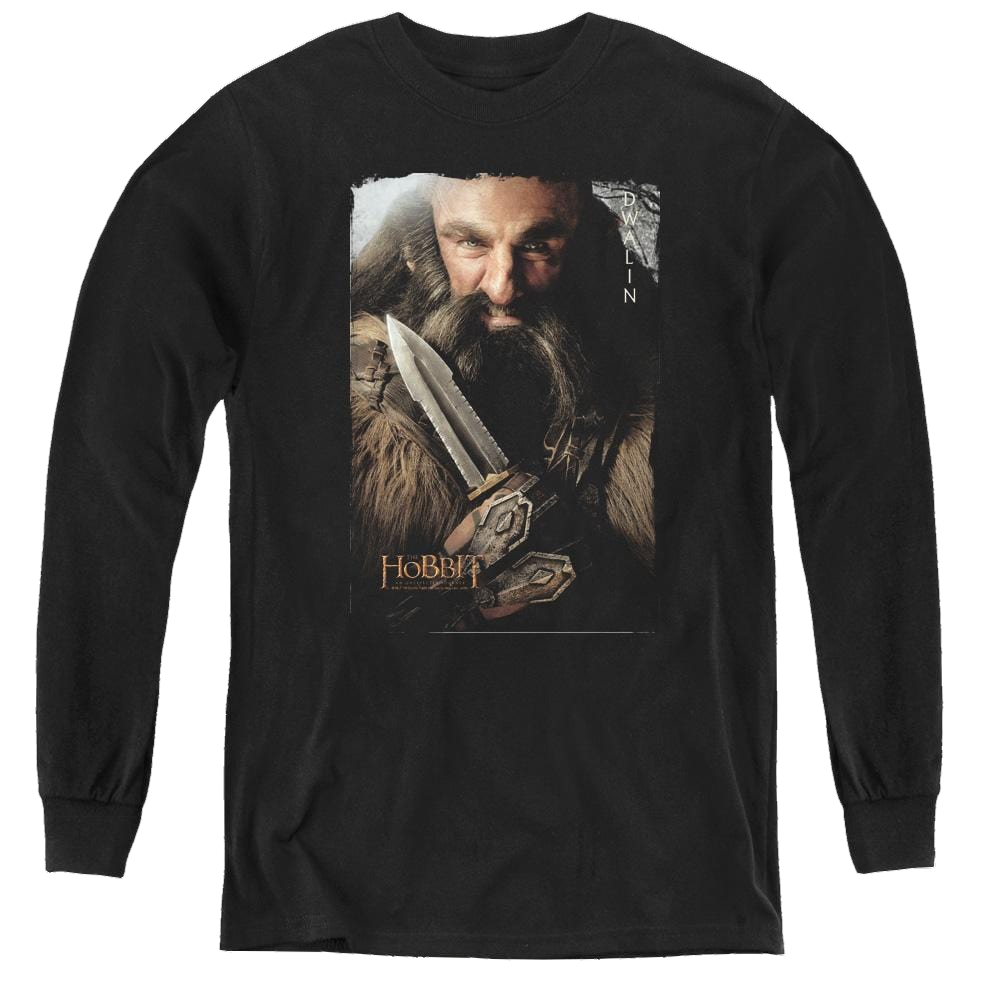 Hobbit Movie Trilogy, The Dwalin - Youth Long Sleeve T-Shirt Youth Long Sleeve T-Shirt The Hobbit