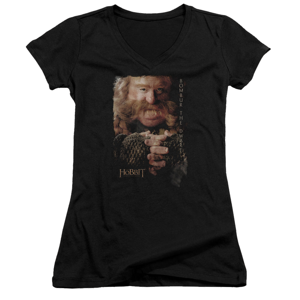 Hobbit Movie Trilogy, The Bombur - Juniors V-Neck T-Shirt Juniors V-Neck T-Shirt The Hobbit