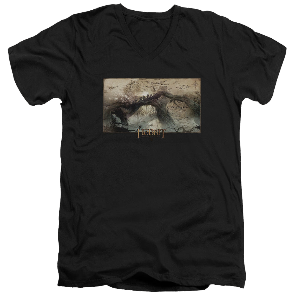 Hobbit Movie Trilogy, The Epic Journey - Men's V-Neck T-Shirt Men's V-Neck T-Shirt The Hobbit