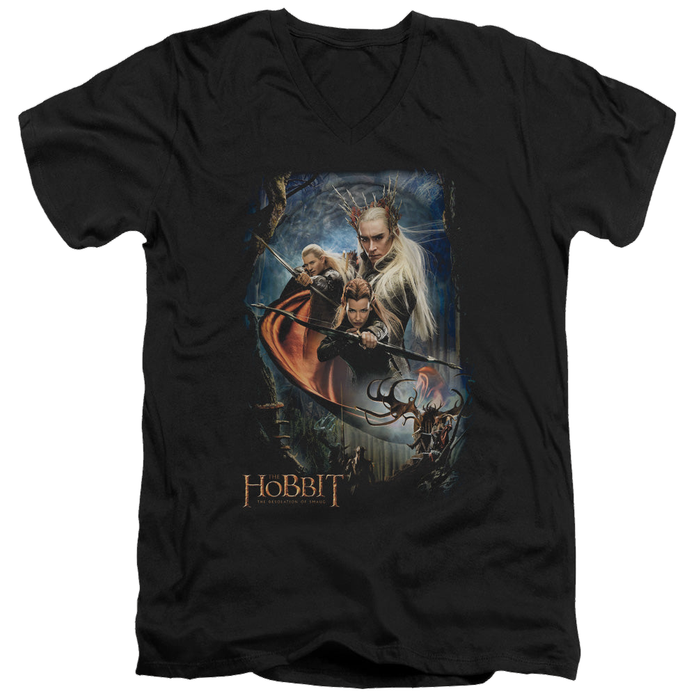 Hobbit Movie Trilogy, The Thranduils Realm - Men's V-Neck T-Shirt Men's V-Neck T-Shirt The Hobbit