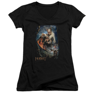 Hobbit Movie Trilogy, The Thranduils Realm - Juniors V-Neck T-Shirt Juniors V-Neck T-Shirt The Hobbit