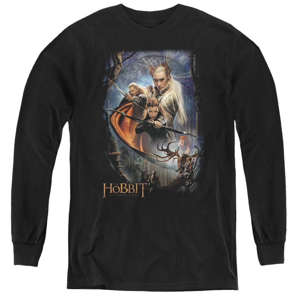Hobbit Movie Trilogy, The Thranduils Realm - Youth Long Sleeve T-Shirt Youth Long Sleeve T-Shirt The Hobbit