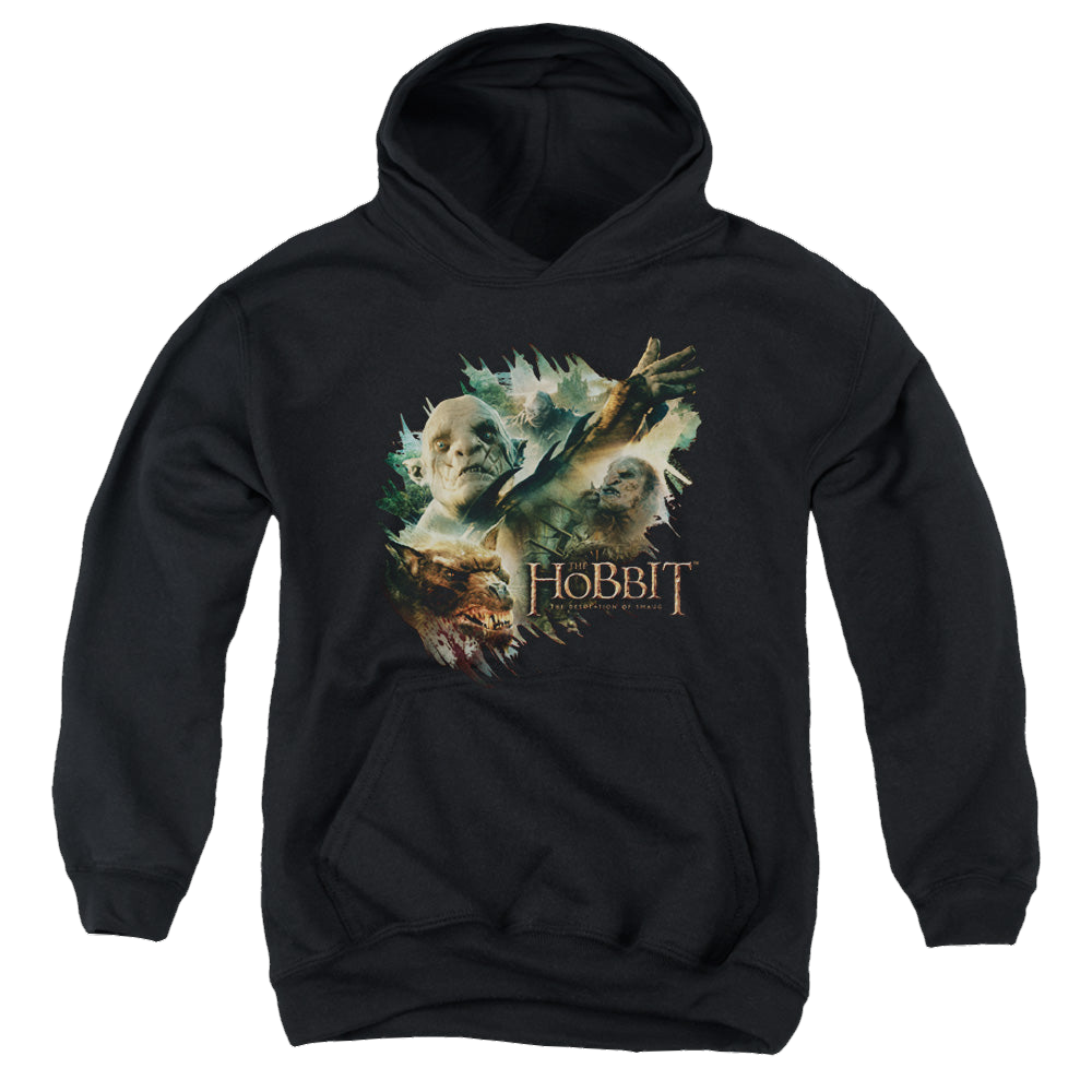 Hobbit Movie Trilogy, The Baddies - Youth Hoodie Youth Hoodie (Ages 8-12) The Hobbit