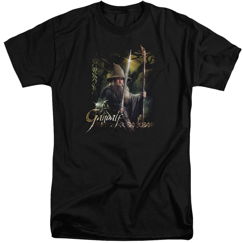 Hobbit Movie Trilogy, The Sword And Staff - Men's Tall Fit T-Shirt Men's Tall Fit T-Shirt The Hobbit