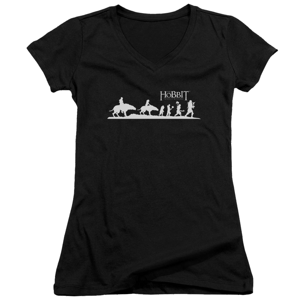 Hobbit Movie Trilogy, The Orc Company - Juniors V-Neck T-Shirt Juniors V-Neck T-Shirt The Hobbit