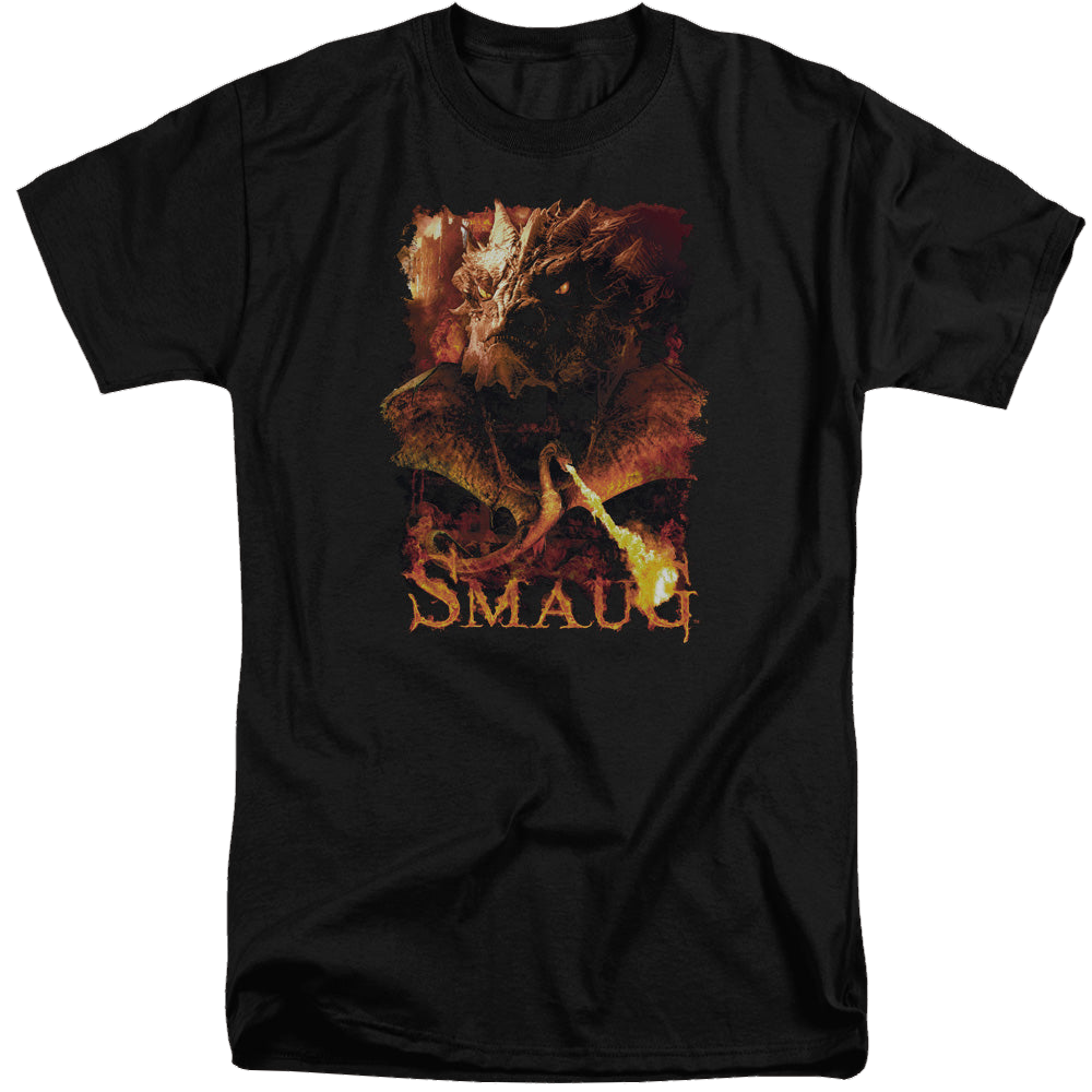 Hobbit Movie Trilogy, The Smolder - Men's Tall Fit T-Shirt Men's Tall Fit T-Shirt The Hobbit