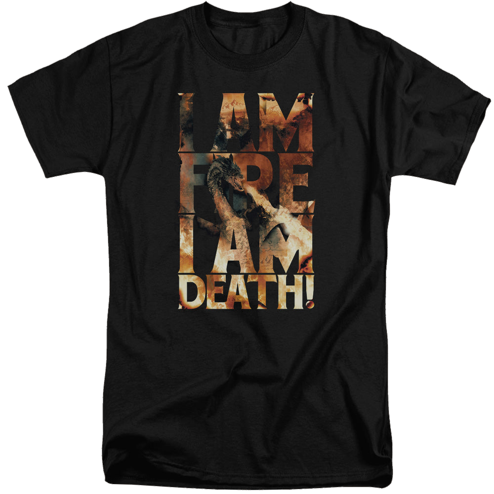 Hobbit Movie Trilogy, The I Am Fire - Men's Tall Fit T-Shirt Men's Tall Fit T-Shirt The Hobbit