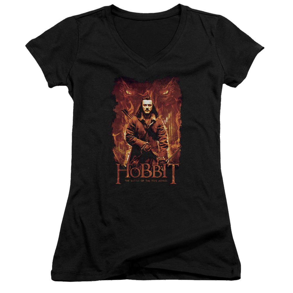 Hobbit Movie Trilogy, The Fates - Juniors V-Neck T-Shirt Juniors V-Neck T-Shirt The Hobbit