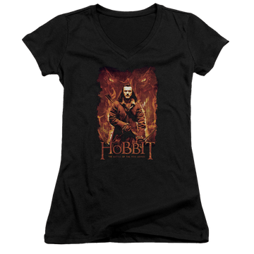 Hobbit Movie Trilogy, The Fates - Juniors V-Neck T-Shirt Juniors V-Neck T-Shirt The Hobbit