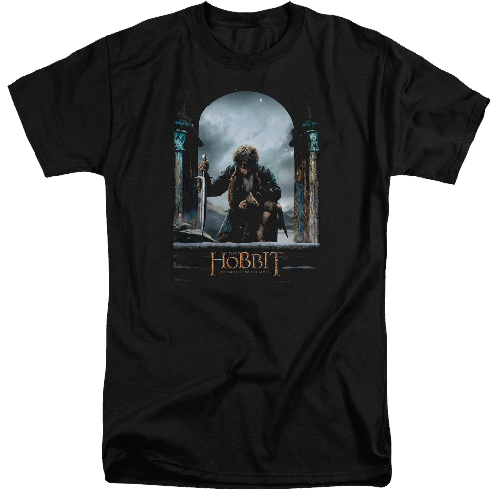 Hobbit Movie Trilogy, The Bilbo Poster - Men's Tall Fit T-Shirt Men's Tall Fit T-Shirt The Hobbit