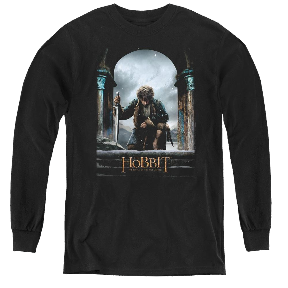 Hobbit Movie Trilogy, The Bilbo Poster - Youth Long Sleeve T-Shirt Youth Long Sleeve T-Shirt The Hobbit