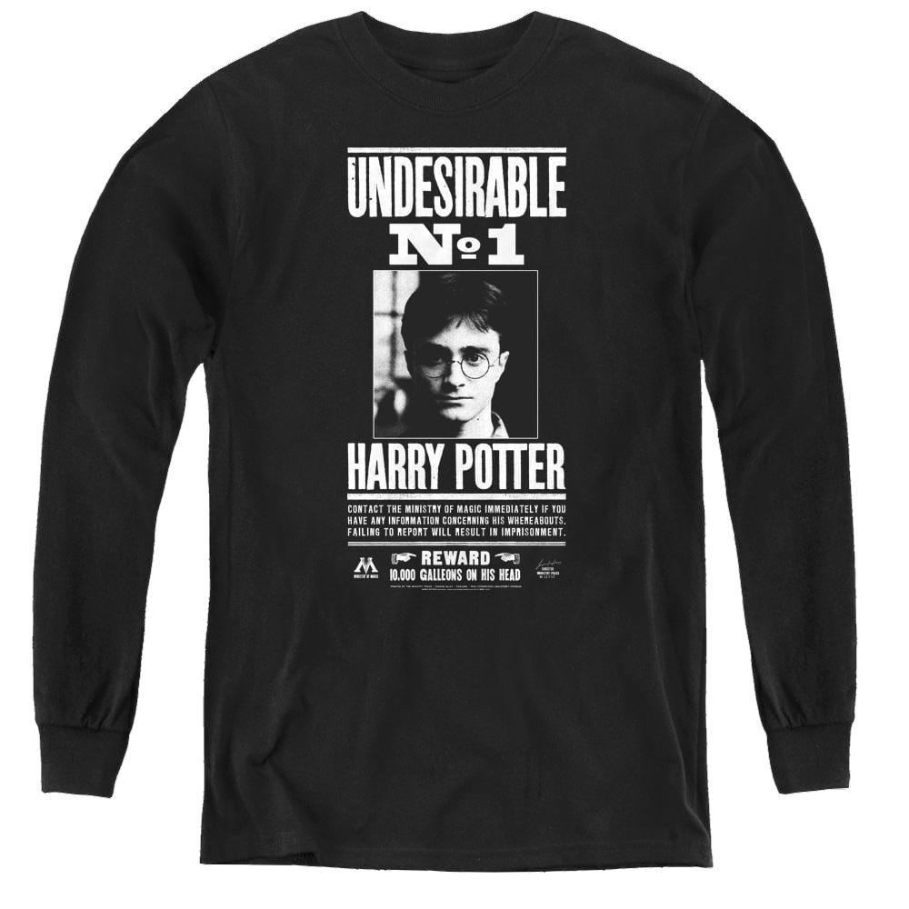 Harry Potter Undesirable No 1 - Youth Long Sleeve T-Shirt Youth Long Sleeve T-Shirt Harry Potter