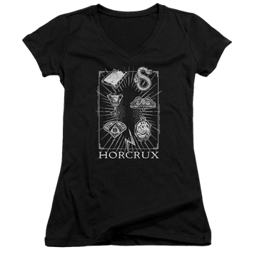 Harry Potter Horcrux Symbols Juniors V-Neck T-Shirt Juniors V-Neck T-Shirt Harry Potter