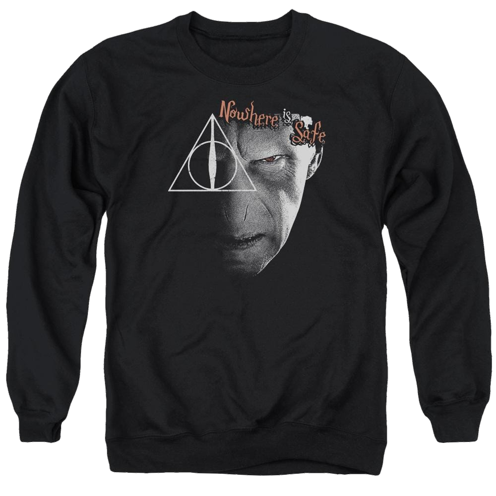 Harry Potter Nowhere Is Safe Men's Crewneck Sweatshirt Men's Crewneck Sweatshirt Harry Potter
