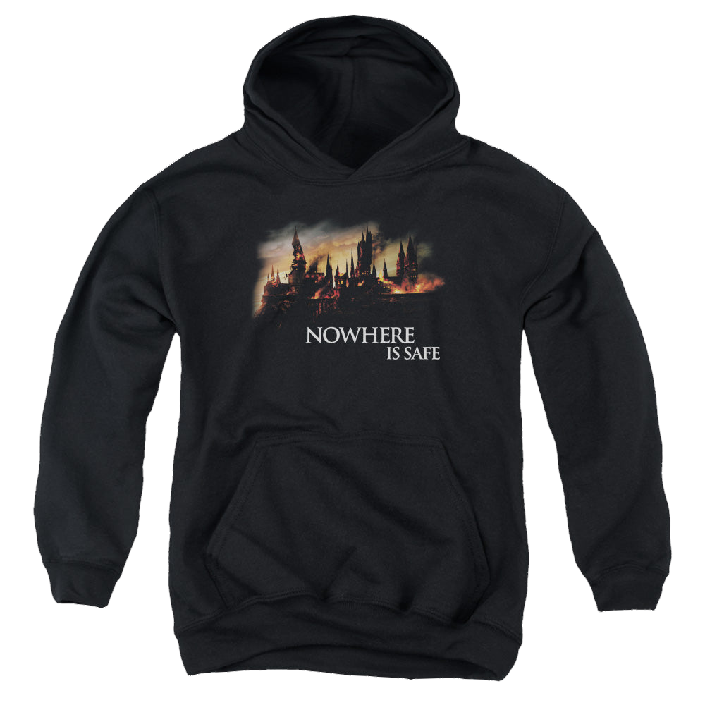 Harry Potter Burning Hogwarts - Youth Hoodie Youth Hoodie (Ages 8-12) Harry Potter