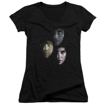 Harry Potter Hero Heads Juniors V-Neck T-Shirt Juniors V-Neck T-Shirt Harry Potter