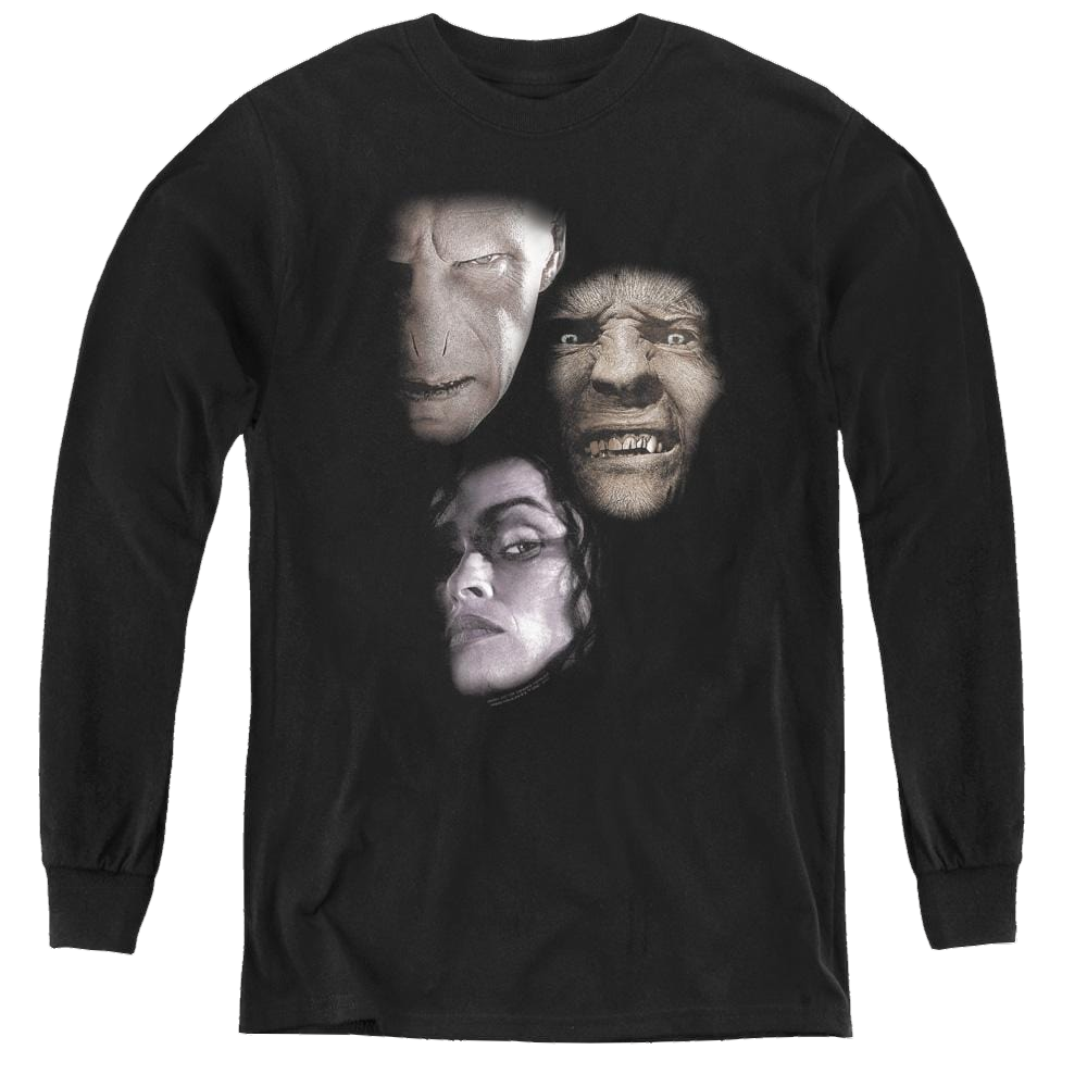 Harry Potter Villian Heads - Youth Long Sleeve T-Shirt Youth Long Sleeve T-Shirt Harry Potter