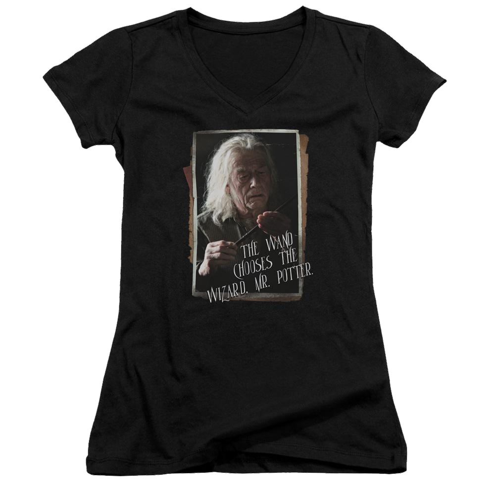 Harry Potter Olivander Juniors V-Neck T-Shirt Juniors V-Neck T-Shirt Harry Potter