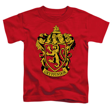 Red toddler t-shirt with Harry Potter Gryffindor Crest graphic