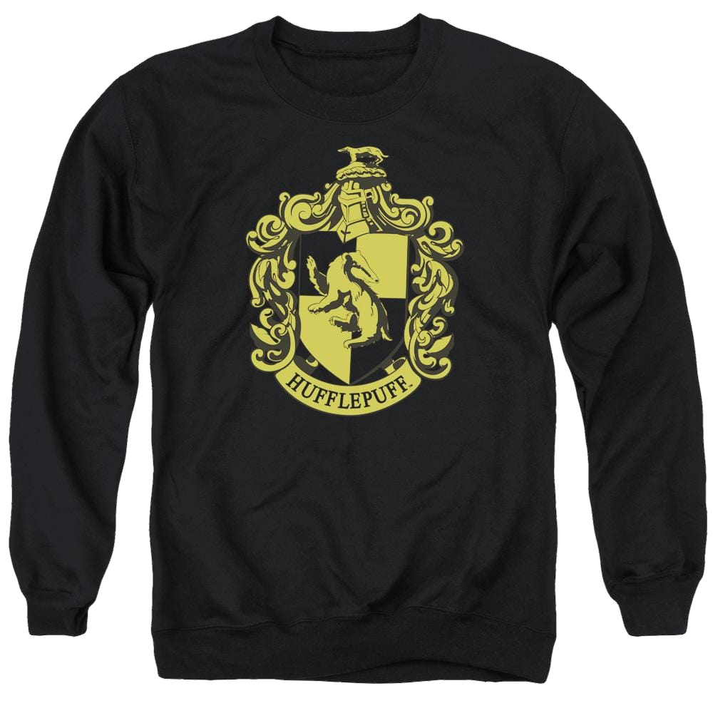 Harry Potter Hufflepuff Crest Men's Crewneck Sweatshirt Men's Crewneck Sweatshirt Harry Potter