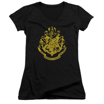 Harry Potter Hogwarts Crest Juniors V-Neck T-Shirt Juniors V-Neck T-Shirt Harry Potter