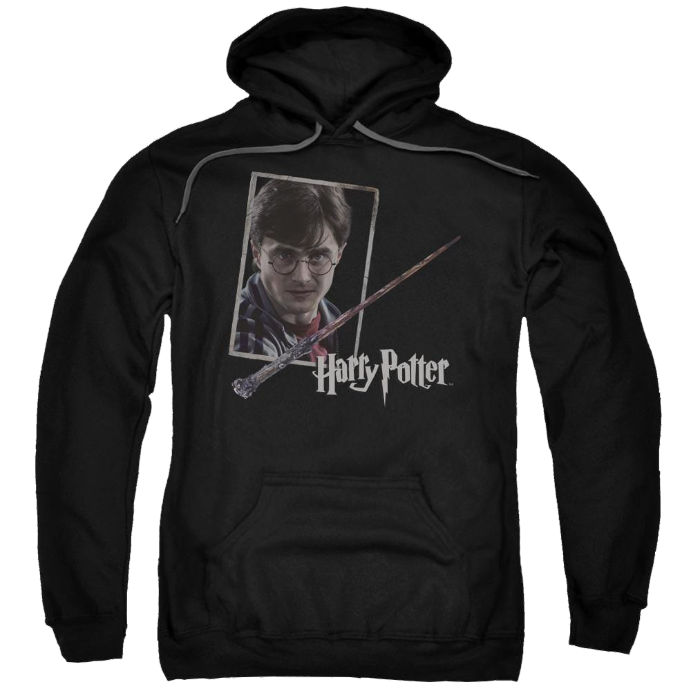 Harry Potter Harrys Wand Portrait Pullover Hoodie Pullover Hoodie Harry Potter