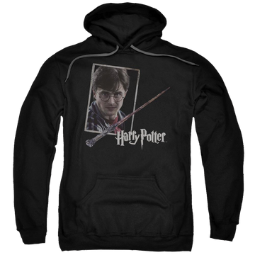 Harry Potter Harrys Wand Portrait Pullover Hoodie Pullover Hoodie Harry Potter