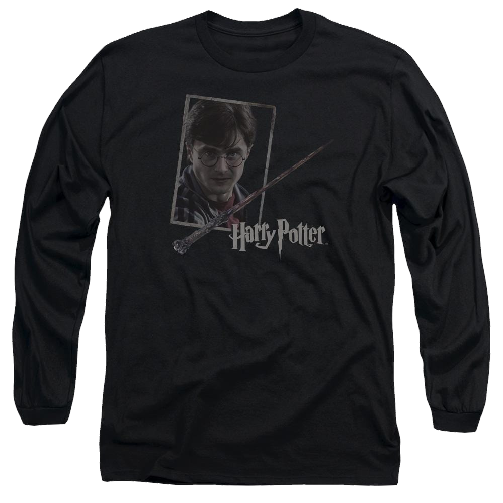 Harry Potter Harrys Wand Portrait Men's Long Sleeve T-Shirt Men's Long Sleeve T-Shirt Harry Potter