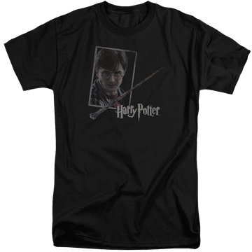 Harry Potter Harrys Wand Portrait Men's Tall Fit T-Shirt Men's Tall Fit T-Shirt Harry Potter