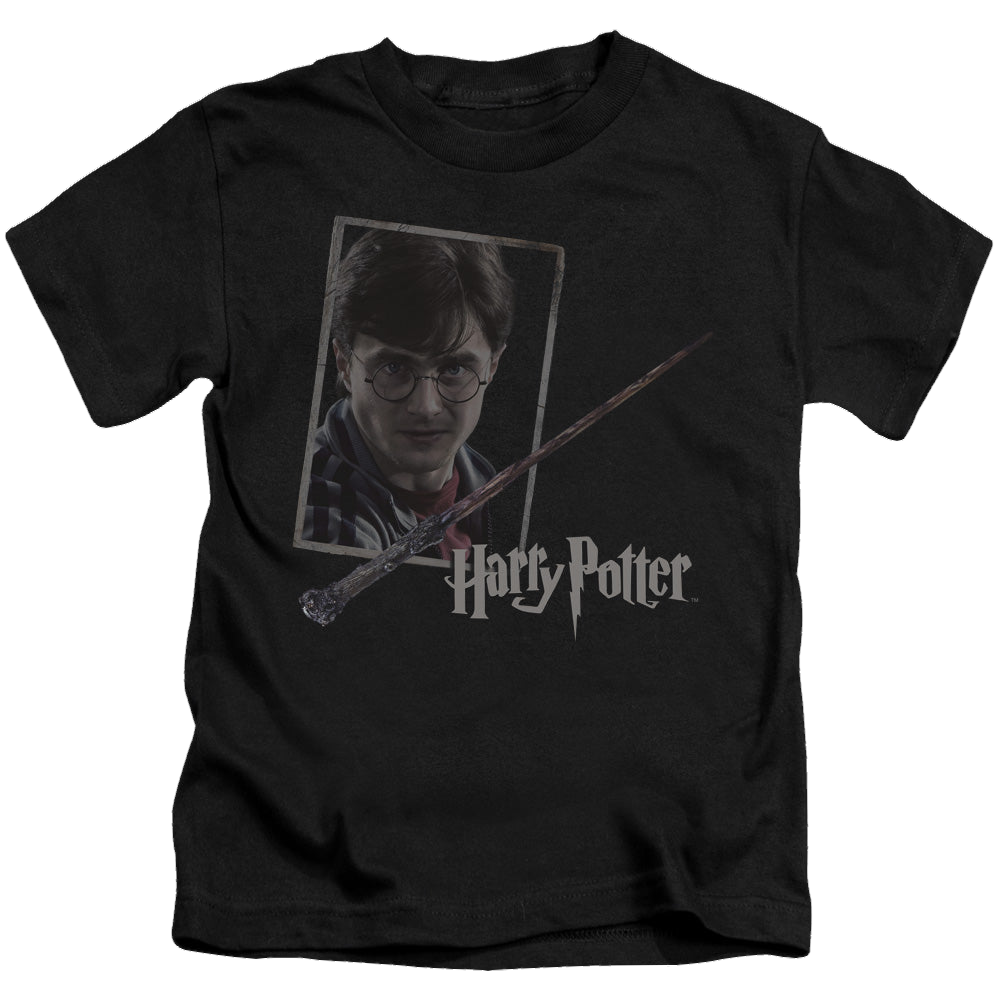 Harry Potter Harrys Wand Portrait - Kid's T-Shirt Kid's T-Shirt (Ages 4-7) Harry Potter