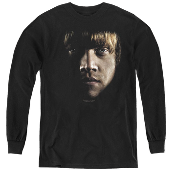 Harry Potter Ron Poster Head - Youth Long Sleeve T-Shirt Youth Long Sleeve T-Shirt Harry Potter