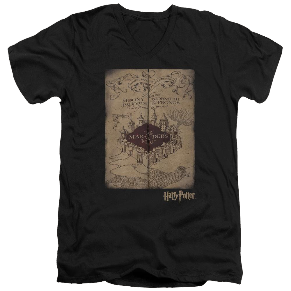 Harry Potter Marauders Map Men's V-Neck T-Shirt Men's V-Neck T-Shirt Harry Potter