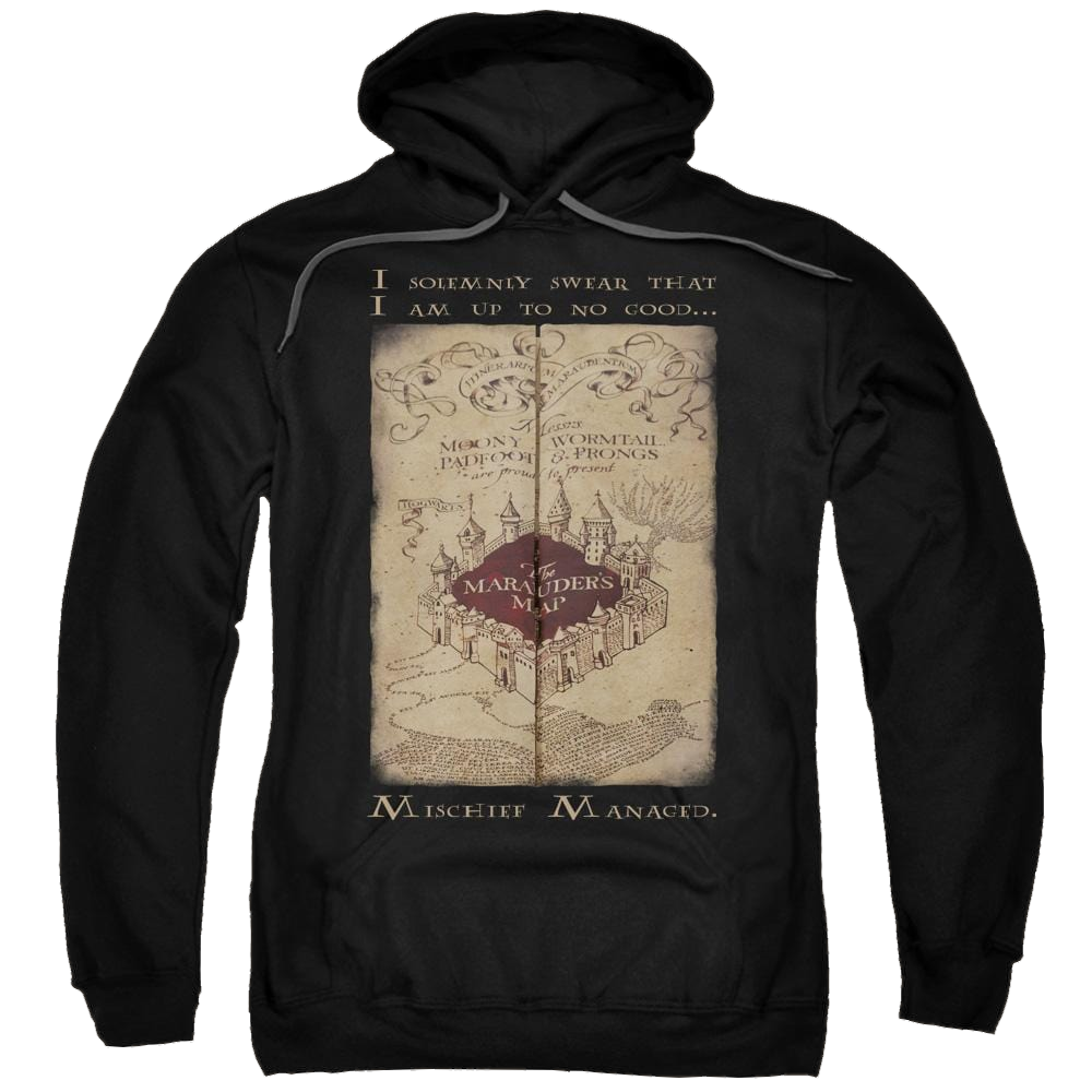 Harry Potter Marauders Map Words Pullover Hoodie Pullover Hoodie Harry Potter