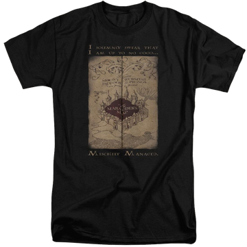 Harry Potter Marauders Map Words Men's Tall Fit T-Shirt Men's Tall Fit T-Shirt Harry Potter