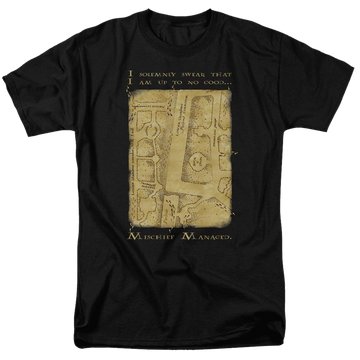 Harry Potter Marauders Map Interior Words Men's Regular Fit T-Shirt Men's Regular Fit T-Shirt Harry Potter