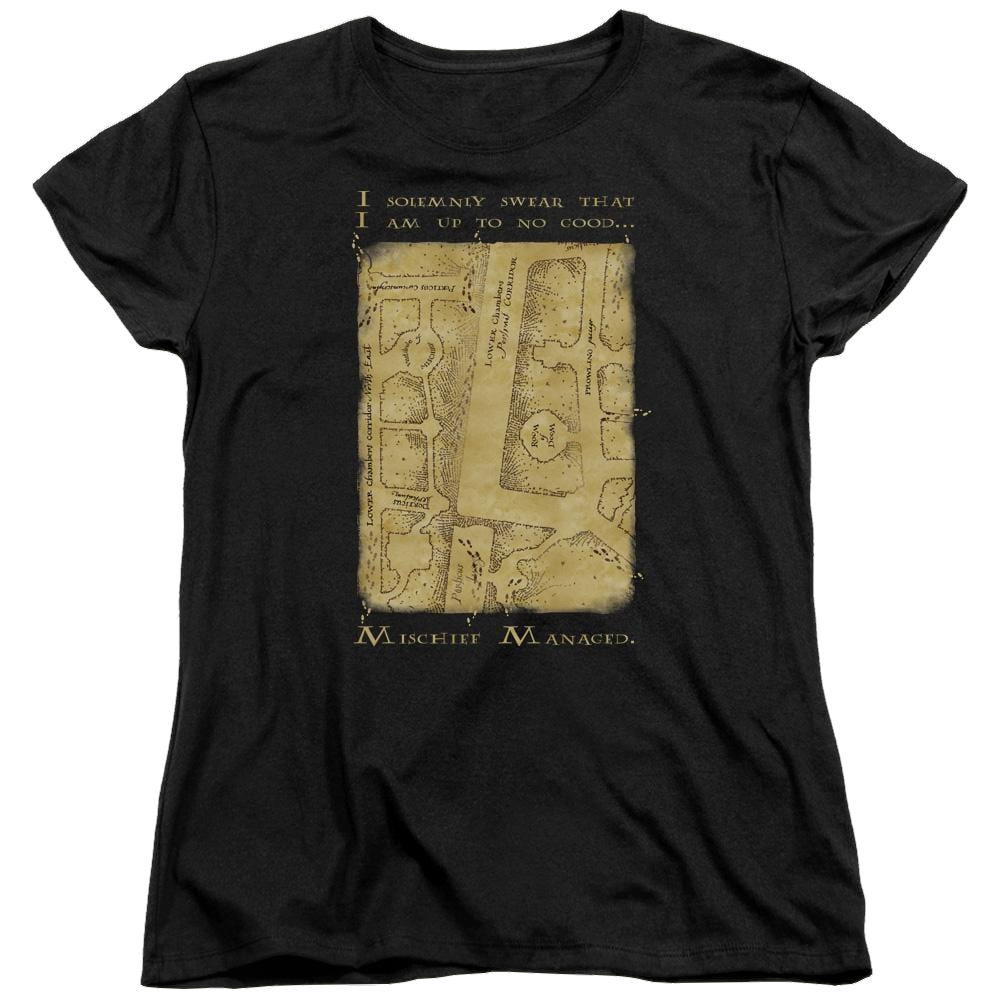 Harry Potter Marauders Map Interior Words Women's T-Shirt Women's T-Shirt Harry Potter