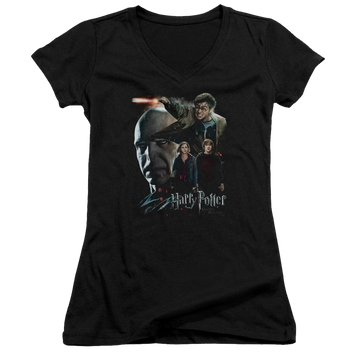 Harry Potter Final Fight Juniors V-Neck T-Shirt Juniors V-Neck T-Shirt Harry Potter